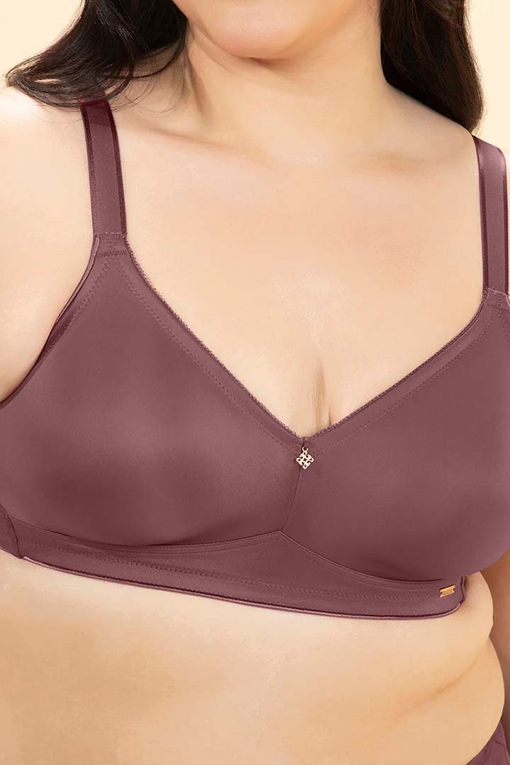 AMANTE BRA -BRA103901-WILD GINGER Delight Comfort Non-Padded Non-Wired Minimizer Bra