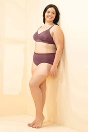 AMANTE BRA -BRA103901-WILD GINGER Delight Comfort Non-Padded Non-Wired Minimizer Bra