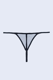 AXTZH Elegant One-Piece Nightwear for Women with Sheer Detailing and Satin Tie Belt X3348-BLACK-H1N