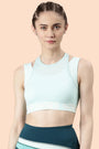 ENAMOR BRA-A201 Soft Aqua Active Energy Sports Bra | Dry Fit High Impact Longline Sports Bra