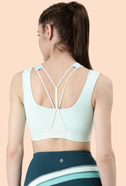 ENAMOR BRA-A201 Active Energy Sports Bra | Dry Fit High Impact Longline Sports Bra