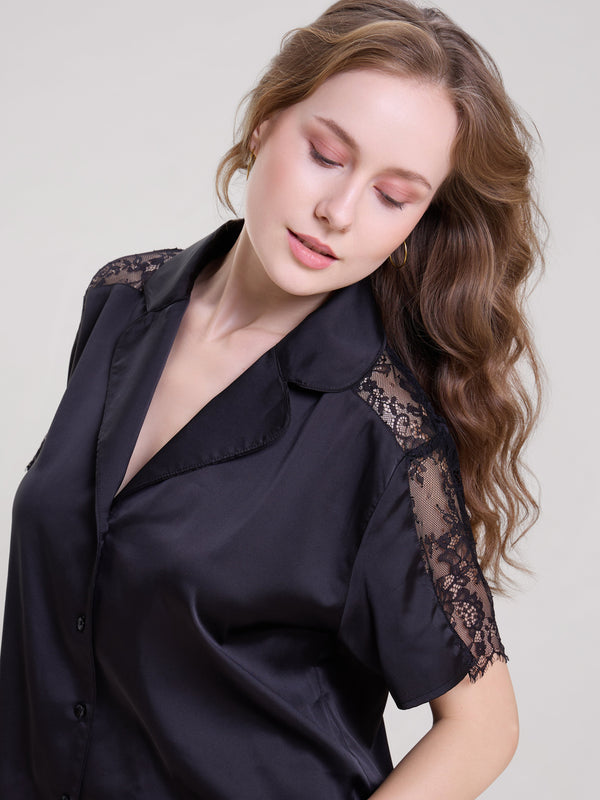 Mysthelle BLACK SHIRT AND PANTS