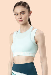 ENAMOR BRA-A201 Active Energy Sports Bra | Dry Fit High Impact Longline Sports Bra