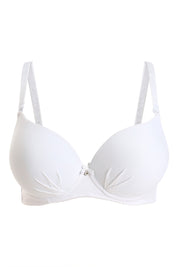 AXTZH Padded Bra for Women – Stylish One-Piece with Enhanced Shape and Gentle Comfort  AB0009-WHITE-DP401