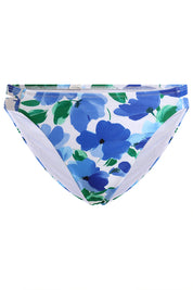 AXTZH Three-Piece Swimwear Set with Bikini Top, Bottom, and Flowing Sarong Skirt X4614-BLUPR-3PB