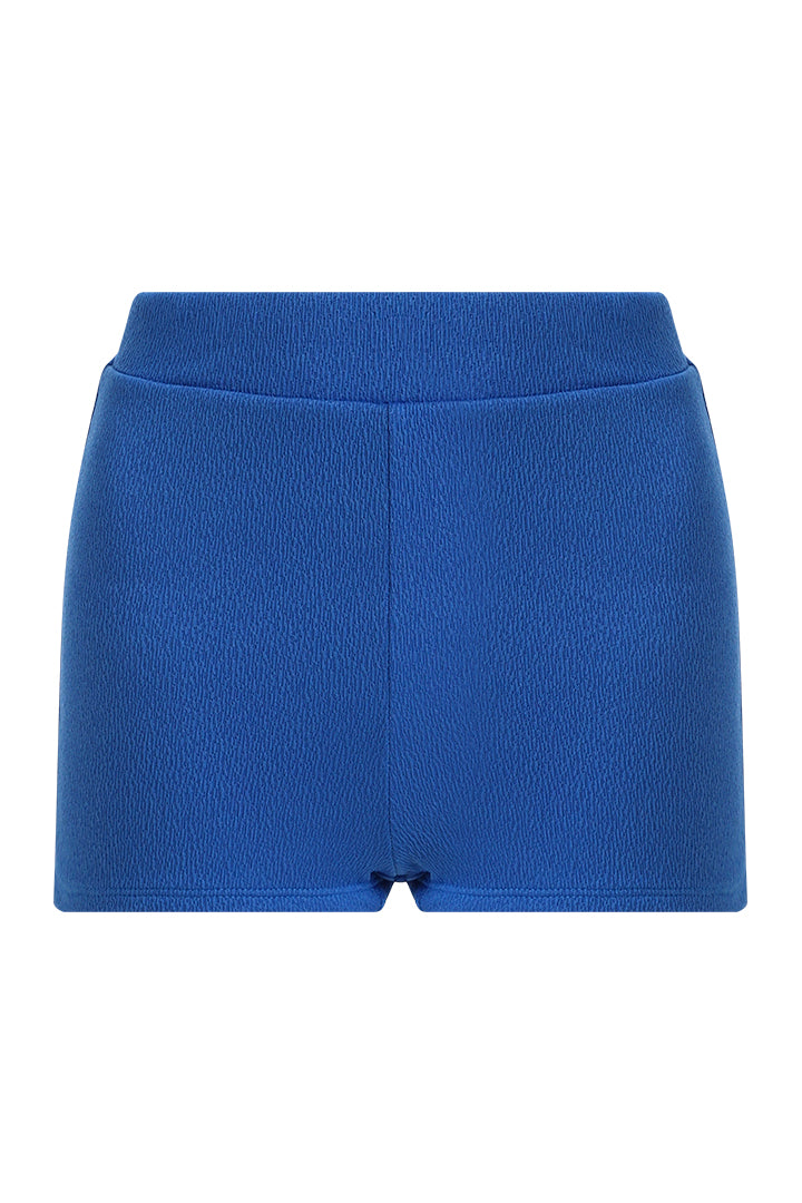 AXTZHY Sexy Beachwear Co-Ord Set Featuring Minimalist Crop Top and Fitted Shorts-X4060-RBLUE-2PS