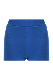 AXTZHY Sexy Beachwear Co-Ord Set Featuring Minimalist Crop Top and Fitted Shorts-X4060-RBLUE-2PS