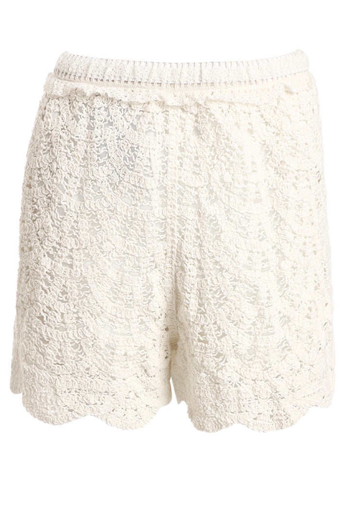 AXTZH One-Piece Crochet Shorts – Comfortable, Playful, and Perfectly Versatile  220-BEIGE-BW1PST