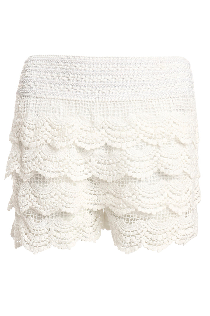 AXTZH Crochet Beach Shorts with Handcrafted Detailing and Scalloped Hemline-X0345-BEIGE2-BW1PST