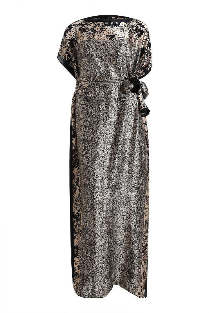 AXTZH Flowing Kaftan Nightwear with Adjustable Waist Strap and Elegant Detailing-BEGPR-K2S