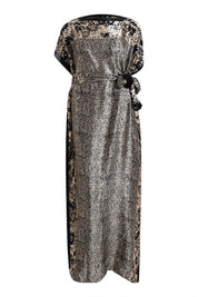 AXTZH Flowing Kaftan Nightwear with Adjustable Waist Strap and Elegant Detailing-BEGPR-K2S