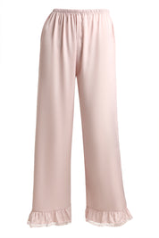 AXTZH Elegant Three-Piece Nightwear Ensemble Featuring Relaxed Fit and Romantic Detailing-X2498-BLUSH-NSL3PS