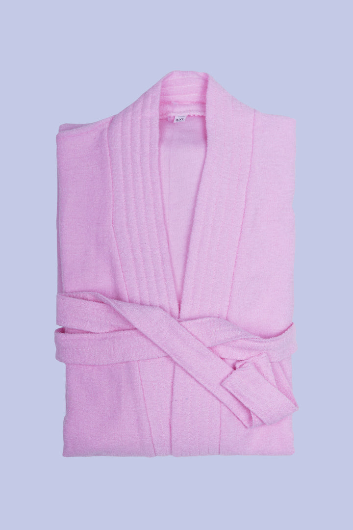 AXTZH Effortless and Sexy Towel Nightwear for Women with Adjustable Tie and Relaxed Fit XBROBEPRCOT-PINK