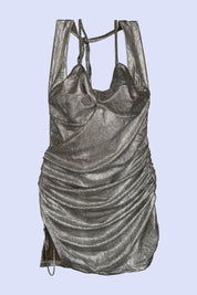 AXTZH Shimmered Allure Nightwear 24-XF1LY1661-SILVER-EIO