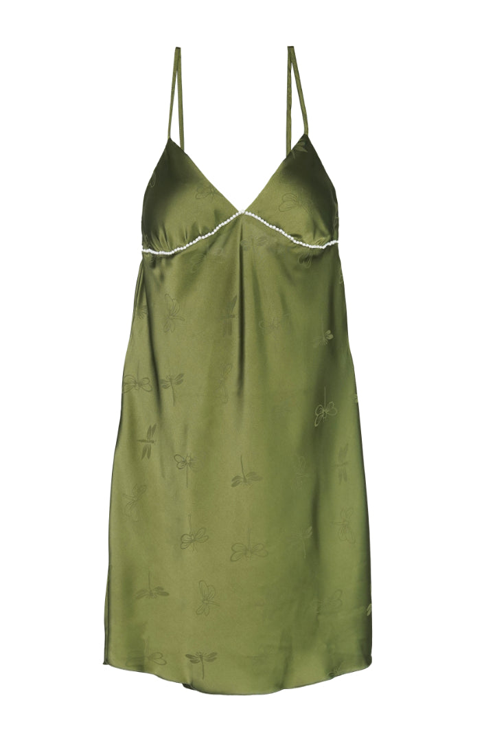 AXTZH Midnight Petal One-Piece-X5024-OLIVE-F1S
