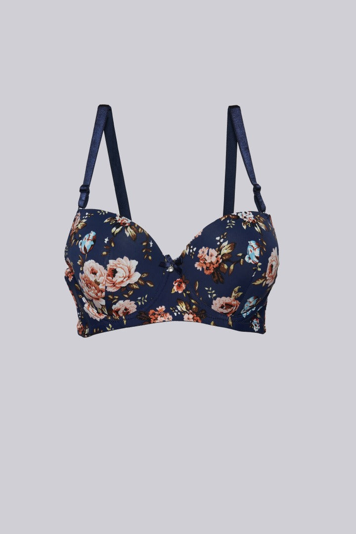 AXTZH BRA The Garden Grace – soft, feminine, and elegant AB327-NAVPR-DP101