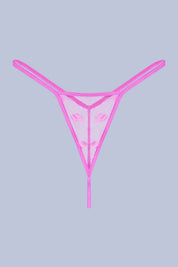 AXTZH Sexy Women’s Nightwear with Feather Trim and Flowing Silhouette X2696-FUCHSIA-SF1N