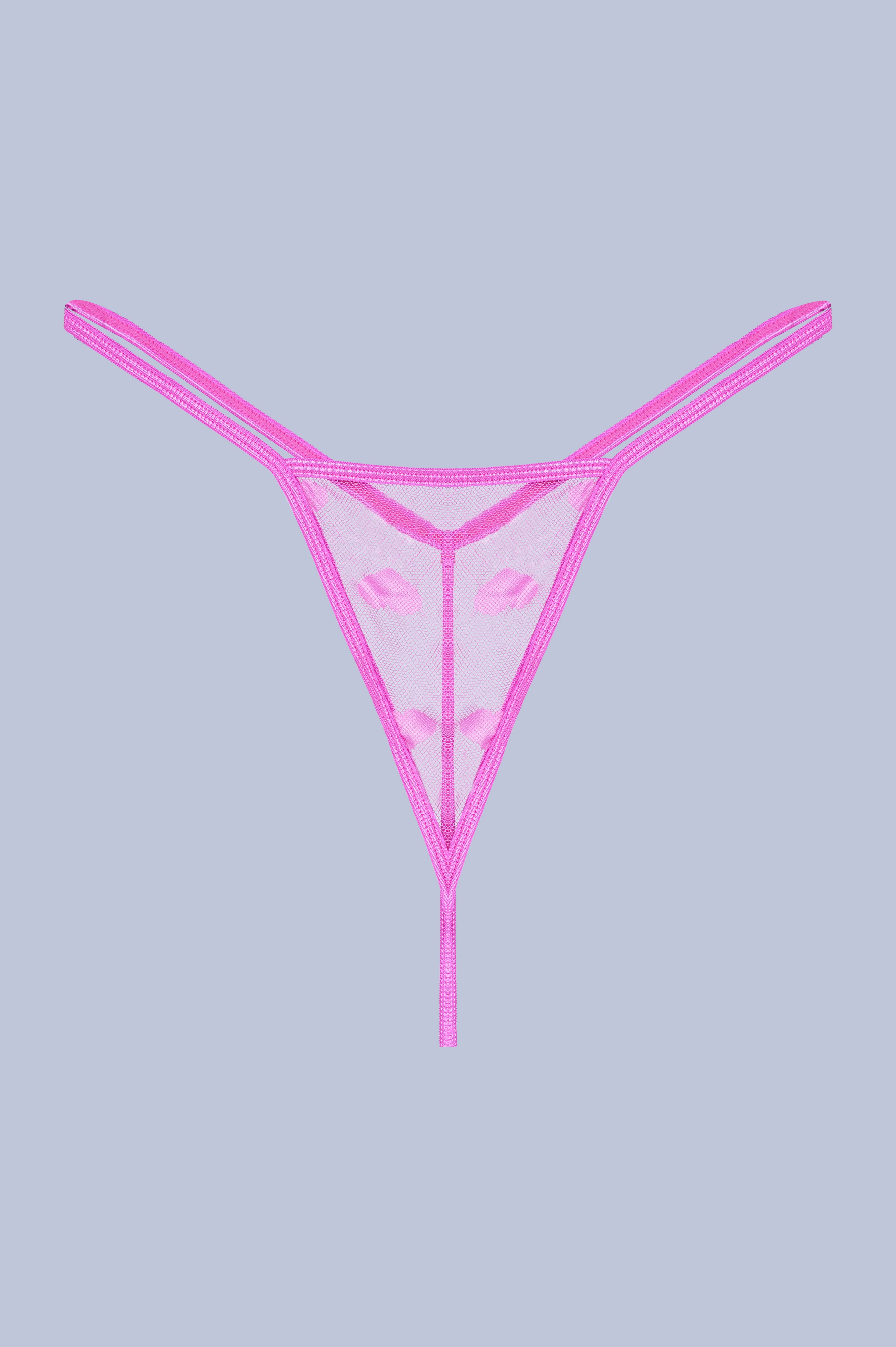 AXTZH Sexy Women’s Nightwear with Feather Trim and Flowing Silhouette X2696-FUCHSIA-SF1N