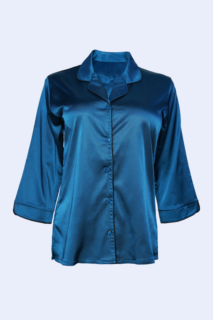 ANGELS Satin Nightwear Set FASGHION NW AG1118-TEAL-C2S