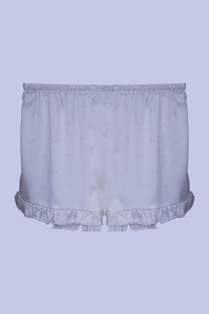 AXTZH Chic 2-Piece Nightwear Set with Strappy Top and Sheer Shorts for Effortless Elegance X3681-BLUSH-A6S