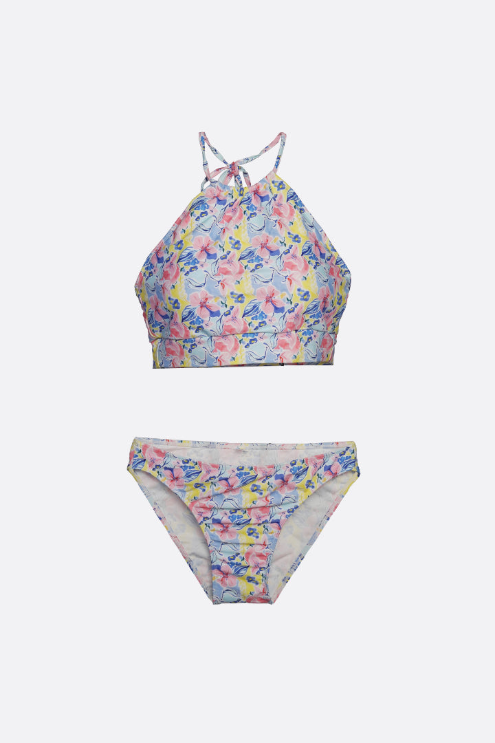 AXTZH Tidal Glow Three-Piece Swim Set X4027-PINPR-3PS