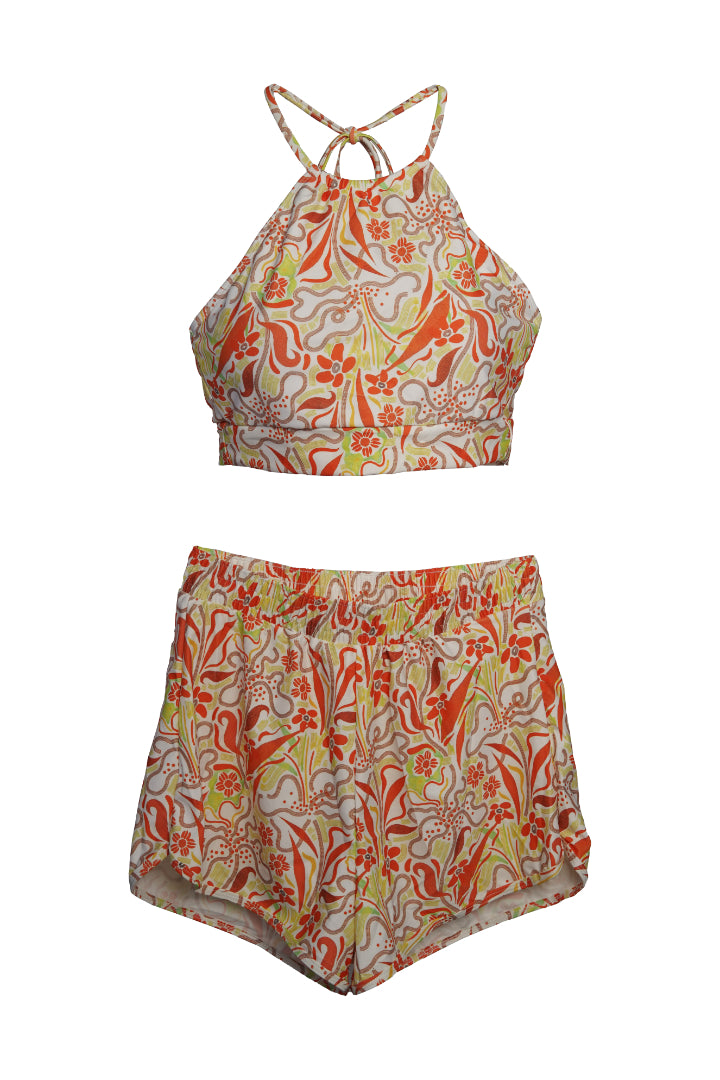 AXTZH Tidal Glow Three-Piece Swim Set X4027-IVOPR1-3PS