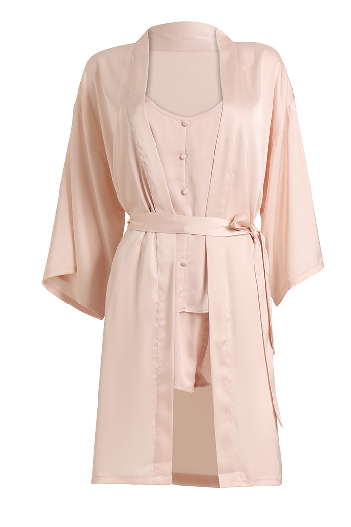 AXTZH Peach Serenity 3-Piece NIGHTWEAR X3799