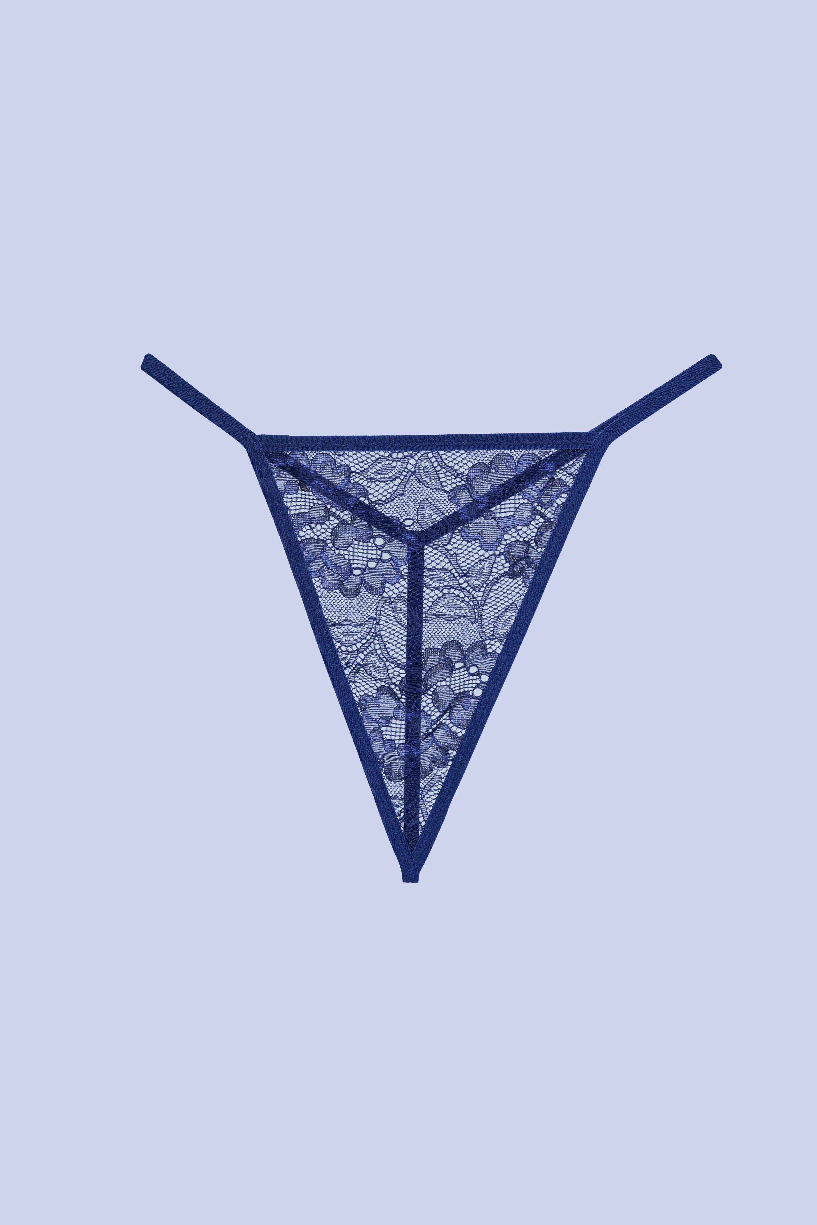AXTZH 2-Piece Sexy Nightwear for Women with Sheer Lace Design and Elegant Detailing X3009-NAVY-F1N