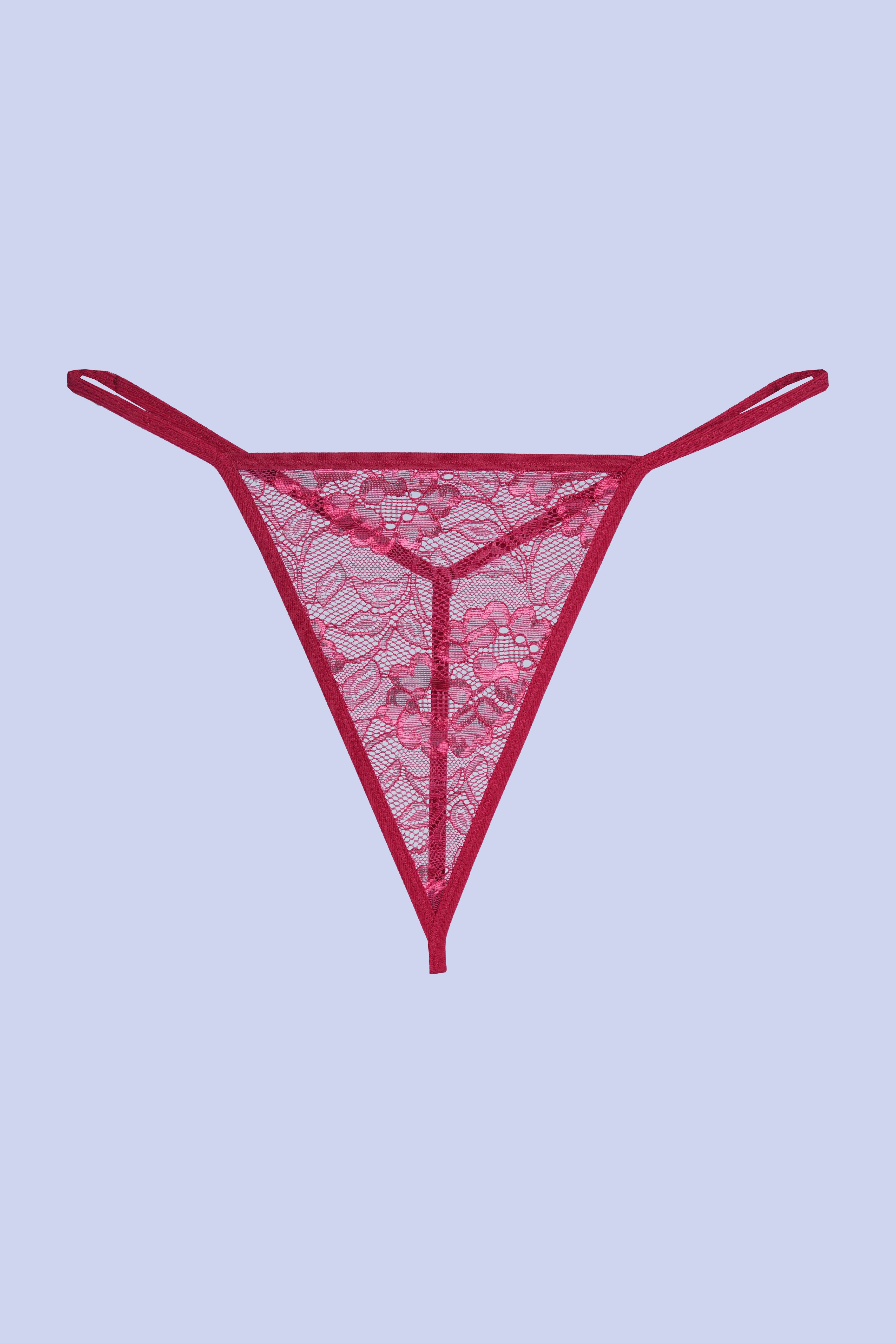 AXTZH 2-Piece Sexy Nightwear for Women with Sheer Lace Design and Elegant Detailing X3009-SCARLET-F1N