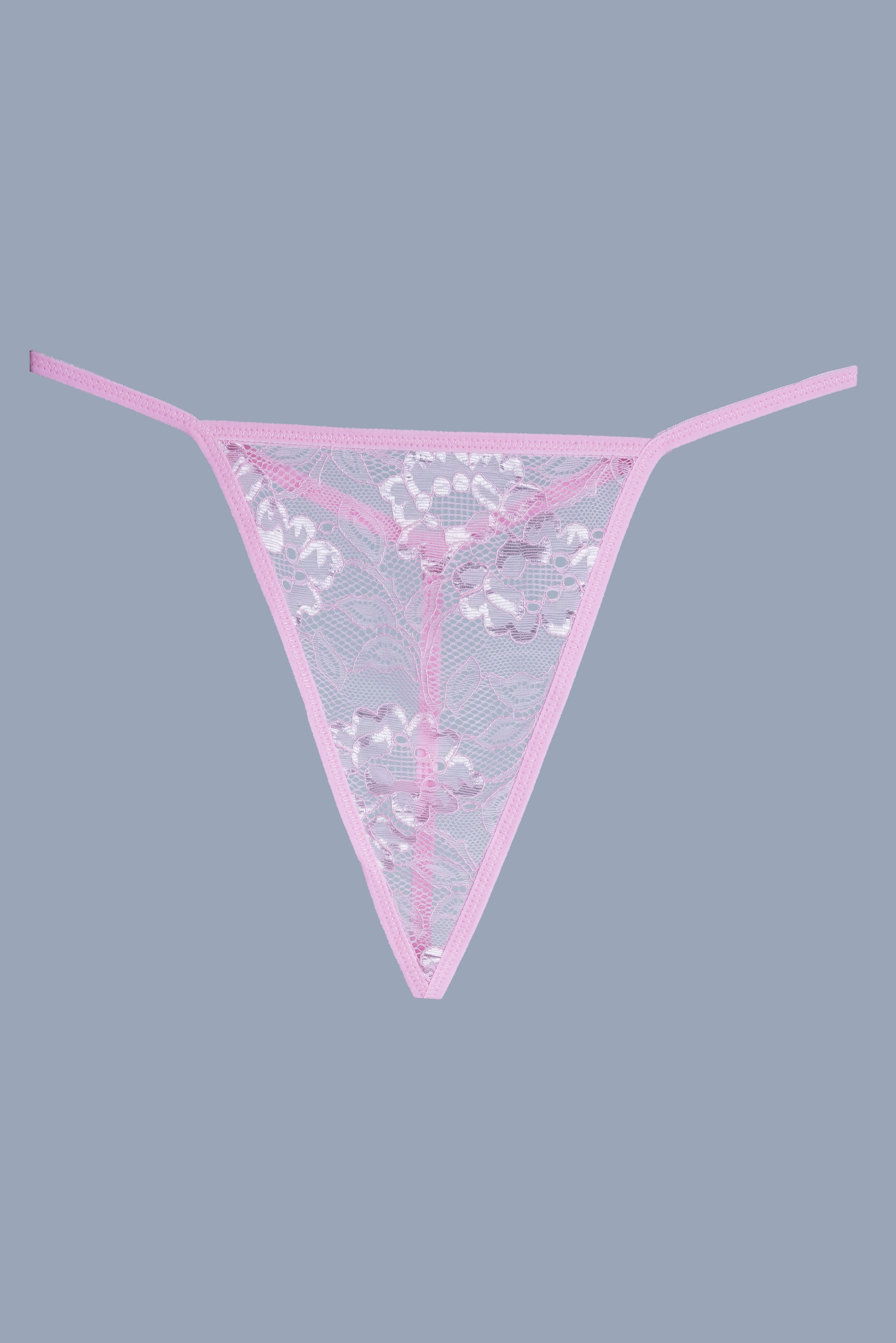 AXTZH 2-Piece Sexy Nightwear for Women with Sheer Lace Design and Elegant Detailing X3009-PINK-F1N