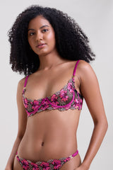 Mysthelle IRIS EMBROIDERED QUARTER CUP BRA