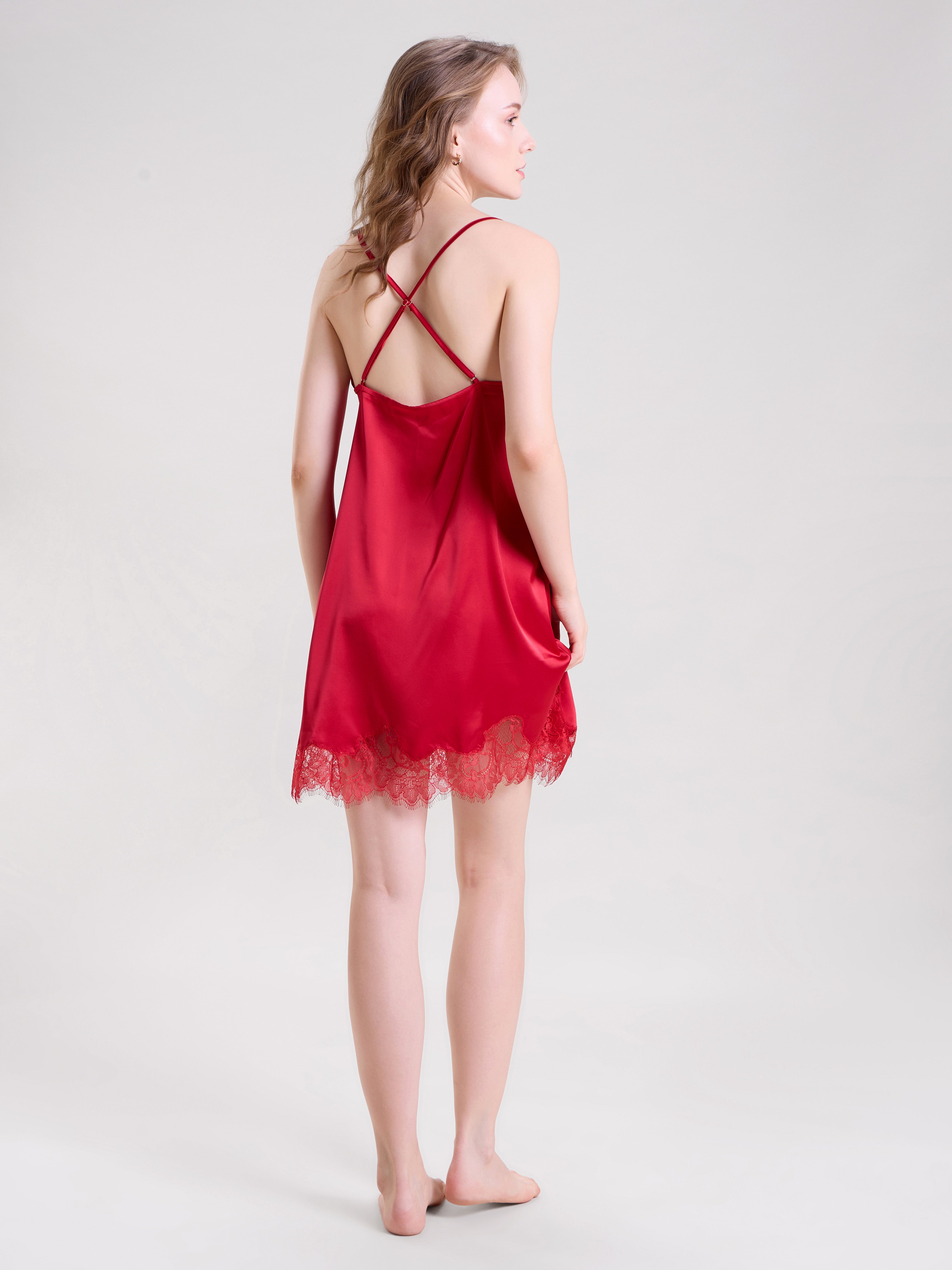 Mysthelle RED LACE DRESS