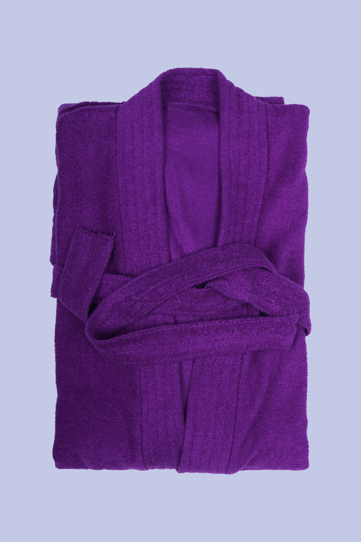 AXTZH Effortless and Sexy Towel Nightwear for Women with Adjustable Tie and Relaxed Fit XBROBEPRCOT-DPURPLE