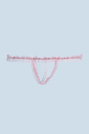 AXTZH Delicate Sheer Nightwear with Feminine Bows and Alluring Design for Women X9004-ROSE-SF1N