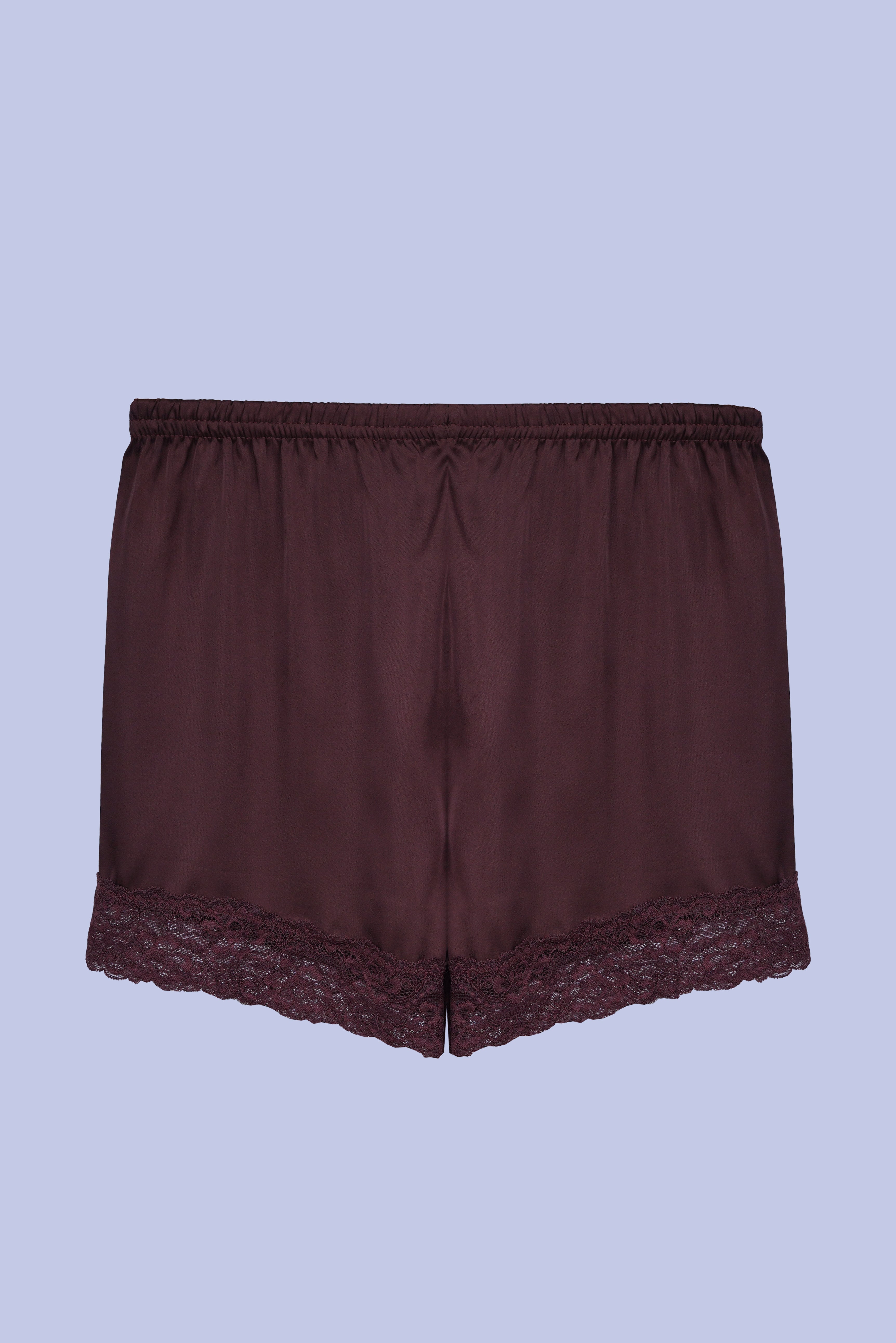 AXTZH Chic 2-Piece Nightwear Set with Strappy Top and Sheer Shorts for Effortless Elegance X2152-MAHOGANY-A4S