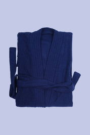 AXTZH Effortless and Sexy Towel Nightwear for Women with Adjustable Tie and Relaxed Fit XBROBEPRCOT-NAVY