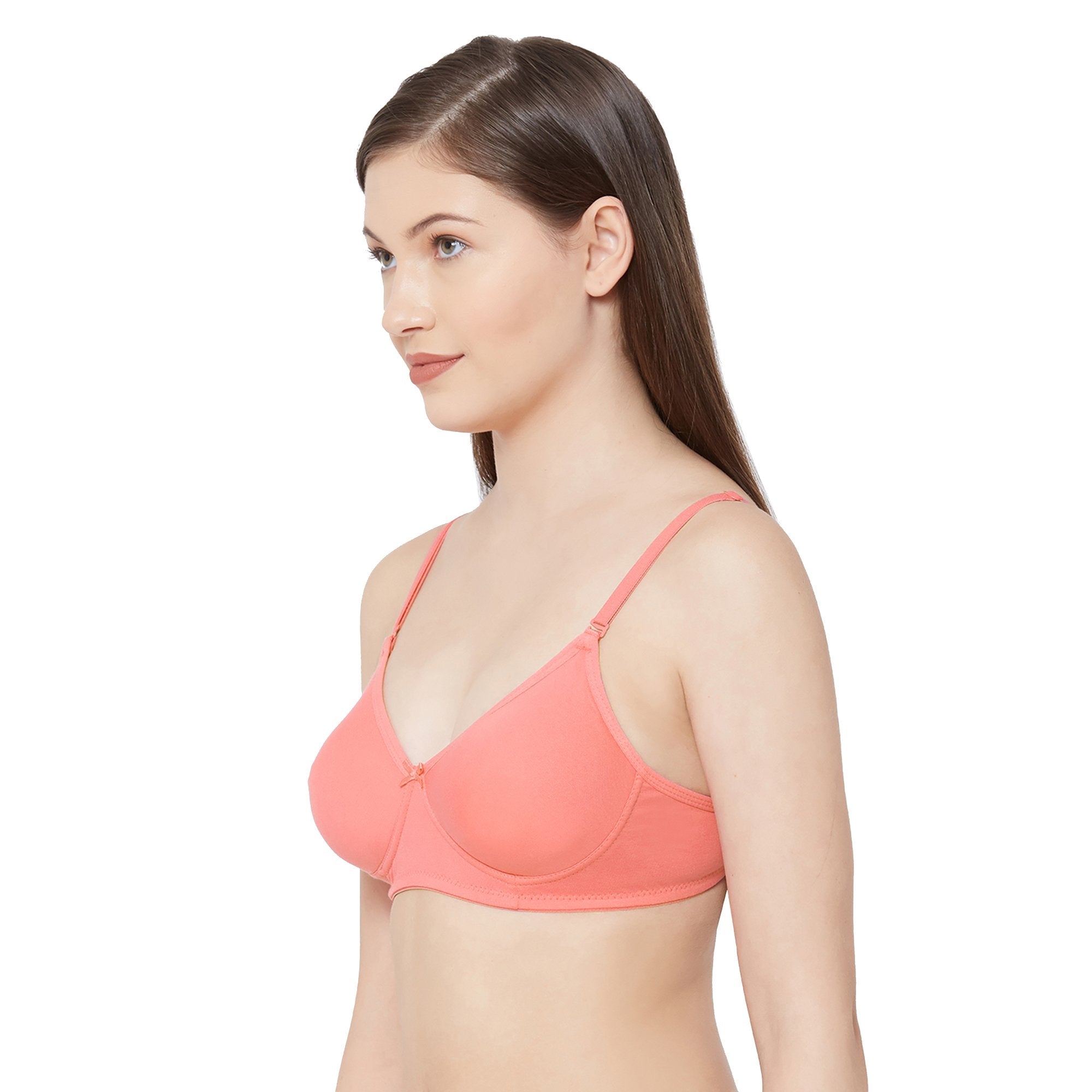 JULIET-1030 Women's Spandex & Poly Cotton Non Padded Non-Wired T-shirt Bra
