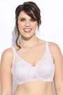 Enamor-F135 White Minimiser Full Support Minimizer Bra - Non-Padded & Wirefree