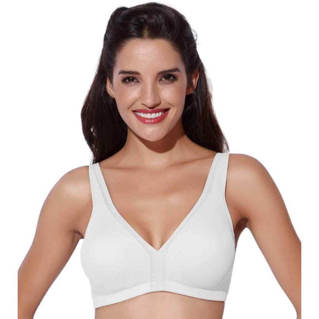 Enamor-F024 Plush Comfort Full Support Bra - Non-Padded Wirefree High Coverage
