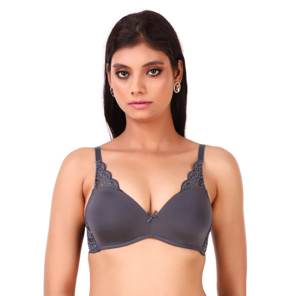 TRIUMPH-110I492 Modern Padded Wireless Magic-Wire Shape-Up Support Bra -DOLPHIN GREY