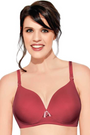 Enamor-F065 Mineral Red Invisible Neckline T-Shirt Bra - Padded & Wirefree
