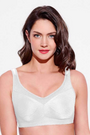 Enamor-FB12 White Smooth Super Lift Full Support Minimizer Bra - Non-Padded Wirefree Full Coverage