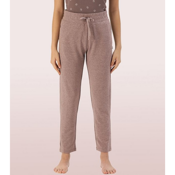 ENAMOR-E060 Umber Brown ESSENTIALS FRENCH TERRY LOUNGE PANTS