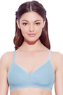 Enamor-A042 Chambery Melange Side Support Shaper Classic Bra - Supima Cotton Non-Padded Minimizer Wirefree