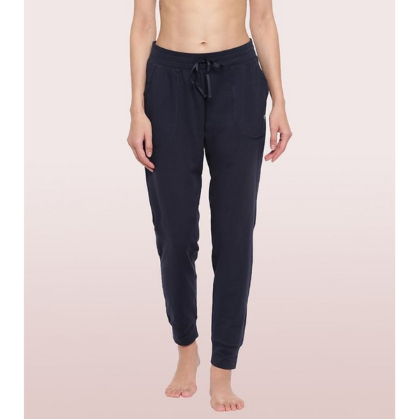ENAMOR-E066 Navy ESSENTIALS COTTON LOUNGE JOGGER