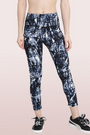 ENAMOR-E040 Indigo Print HUGGED LEGGING | DRY FIT PRINTED LEGGINGS