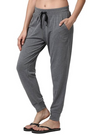 ENAMOR-E066 Medium Grey Melange ESSENTIALS COTTON LOUNGE JOGGER