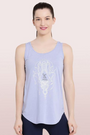 ENAMOR-E041 Whisper Blue ATHLEISURE SWING TANK TOP