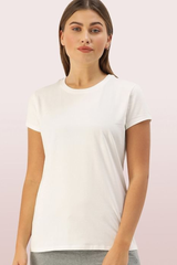 SHORT SLEEVE CREW NECK STRETCH COTTON TEE