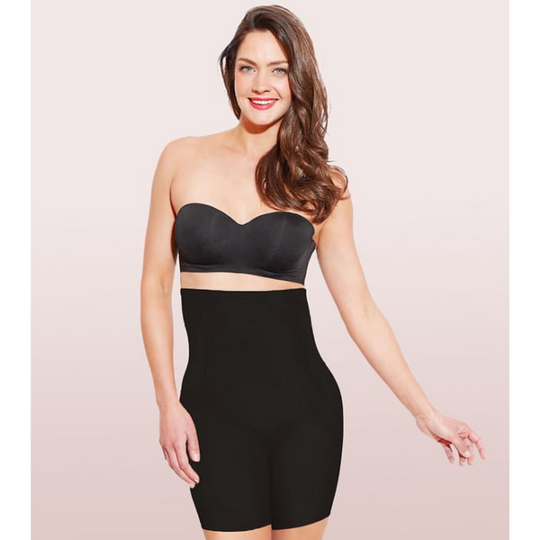 ENAMOR-TS04 Black HIGH WAIST THIGH SLIMMER - HIGH COMPRESSION